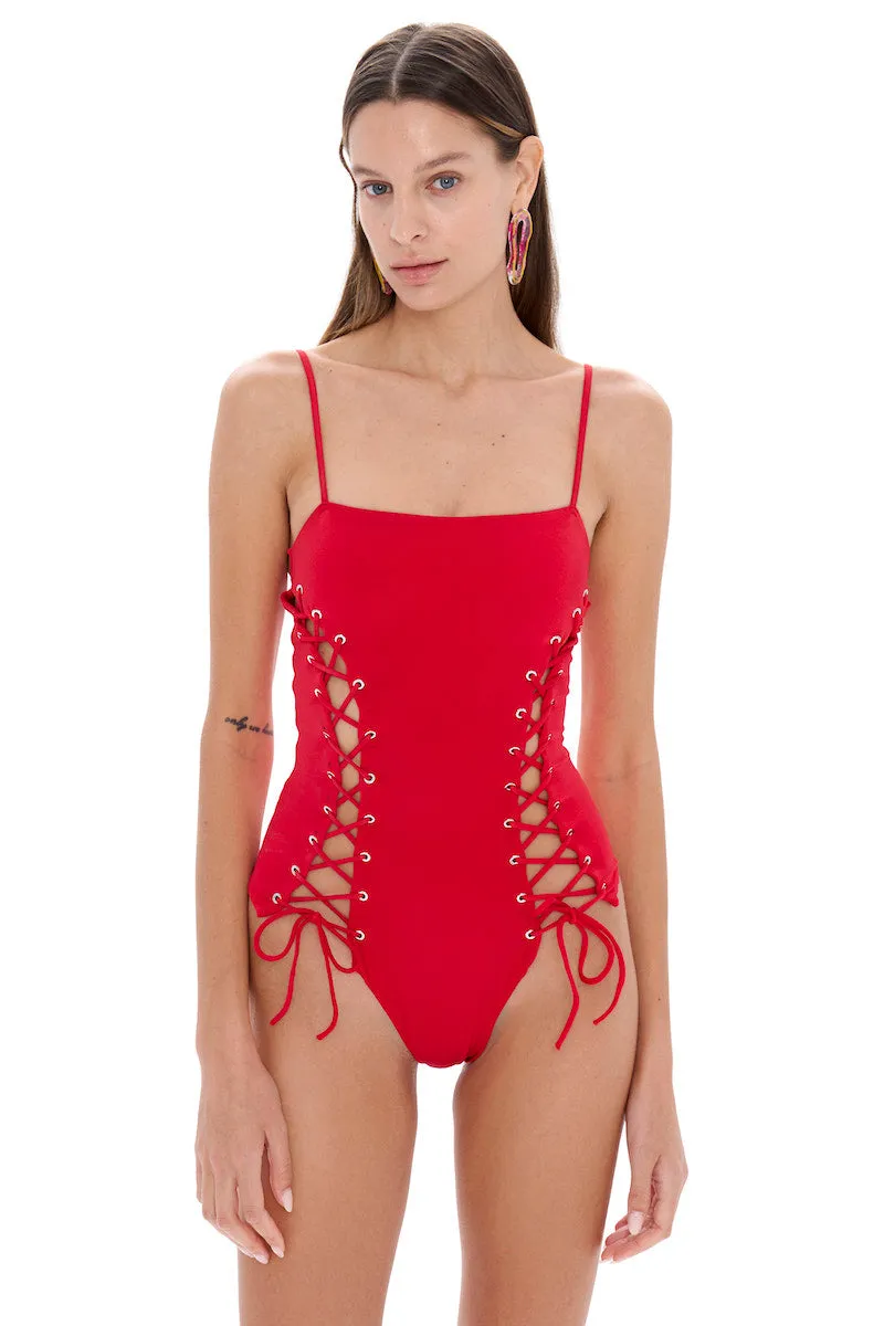 ADA RED SWIMSUIT