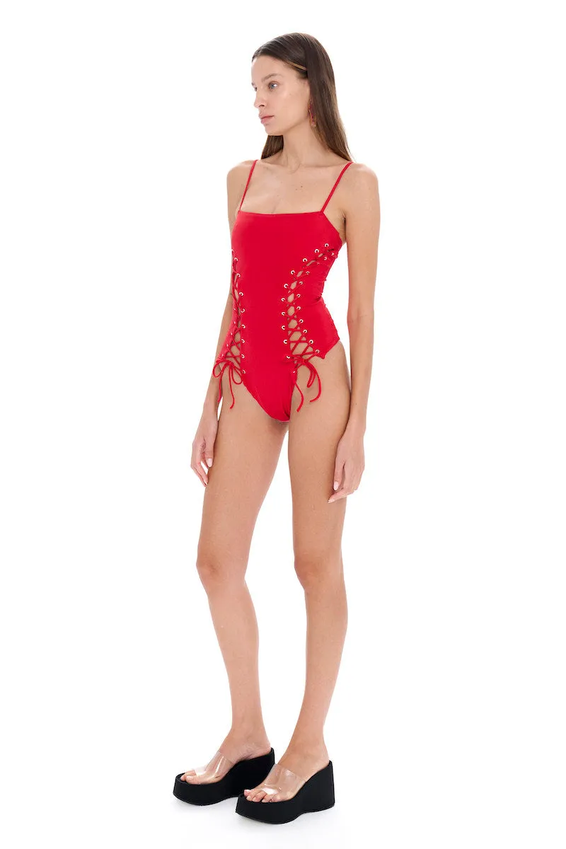 ADA RED SWIMSUIT