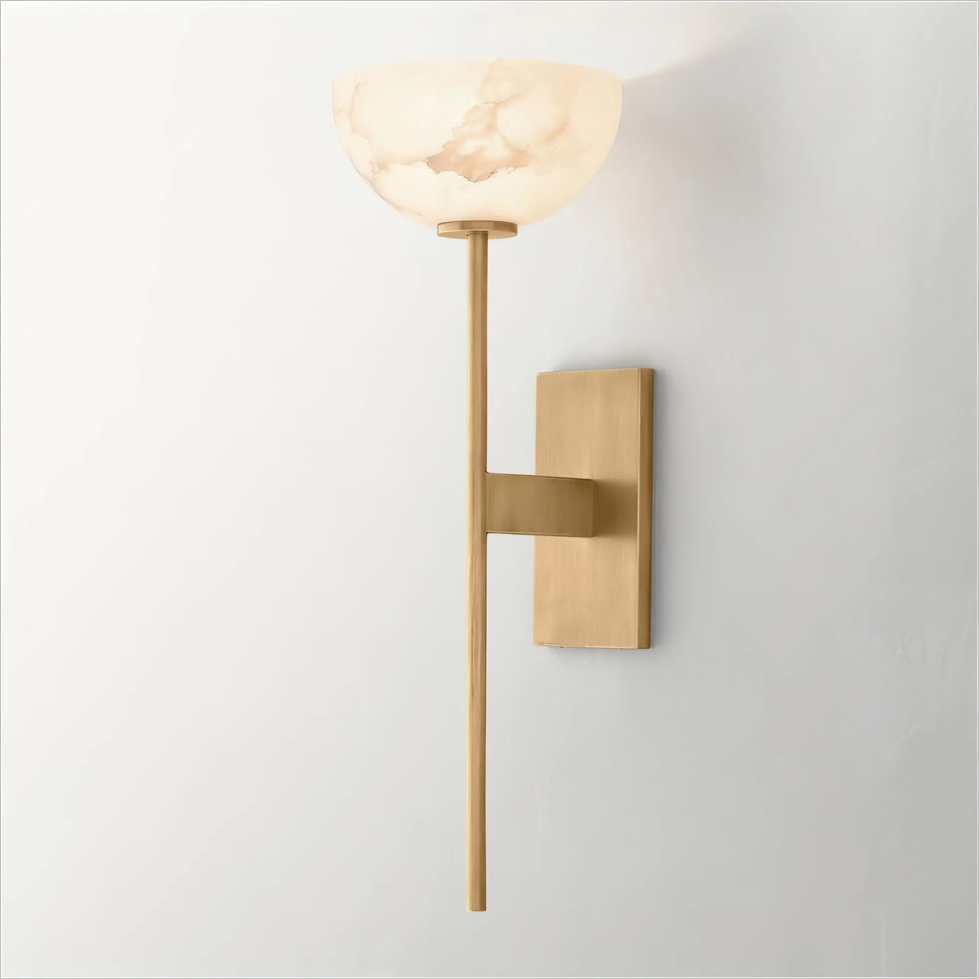 Alabaster Cup Wall Lamp