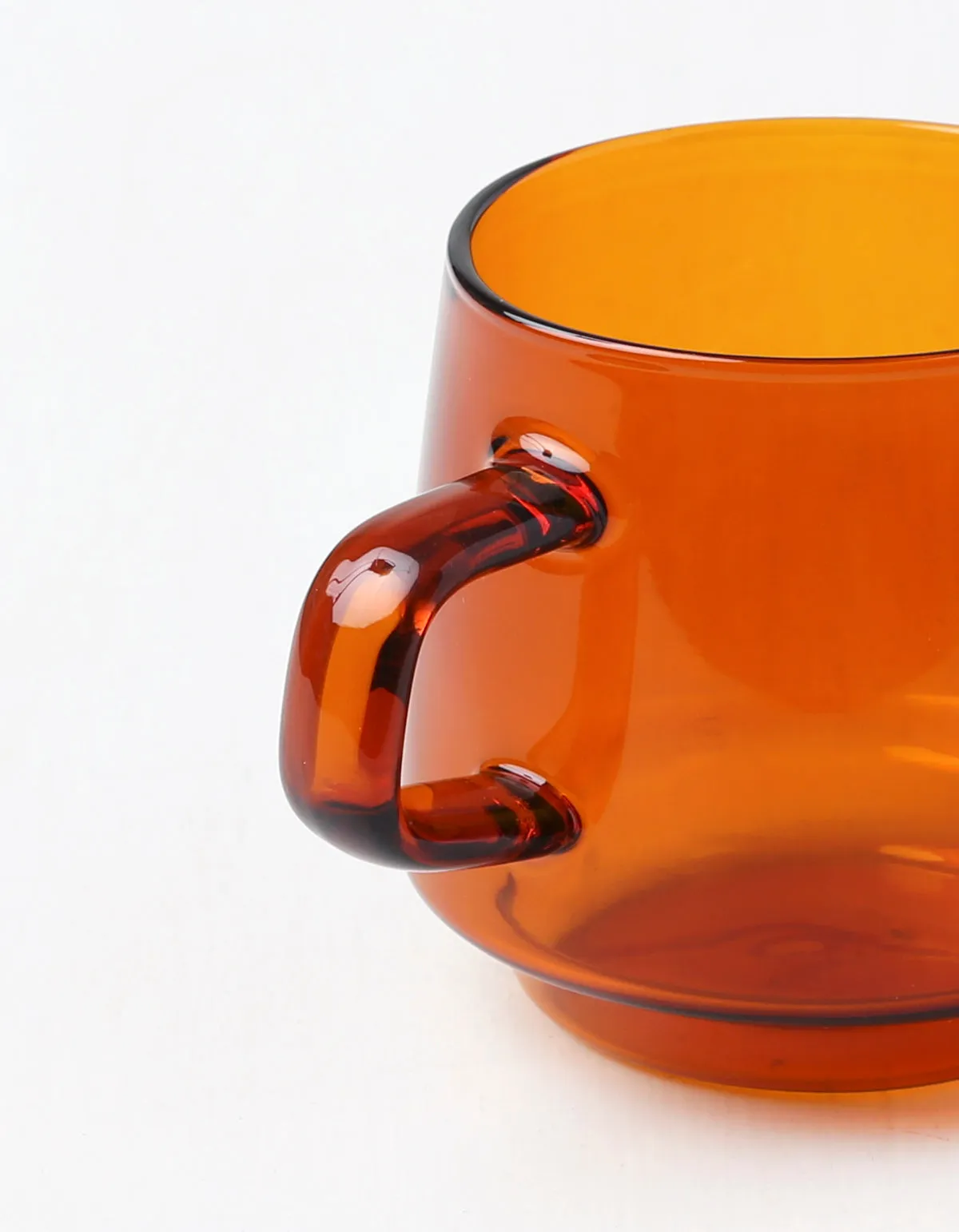 Amber Glass Mug