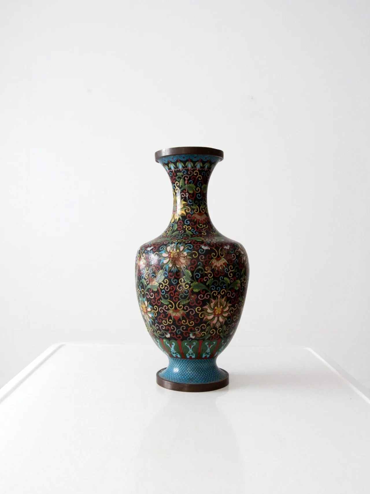 antique Chinese cloisonne vase