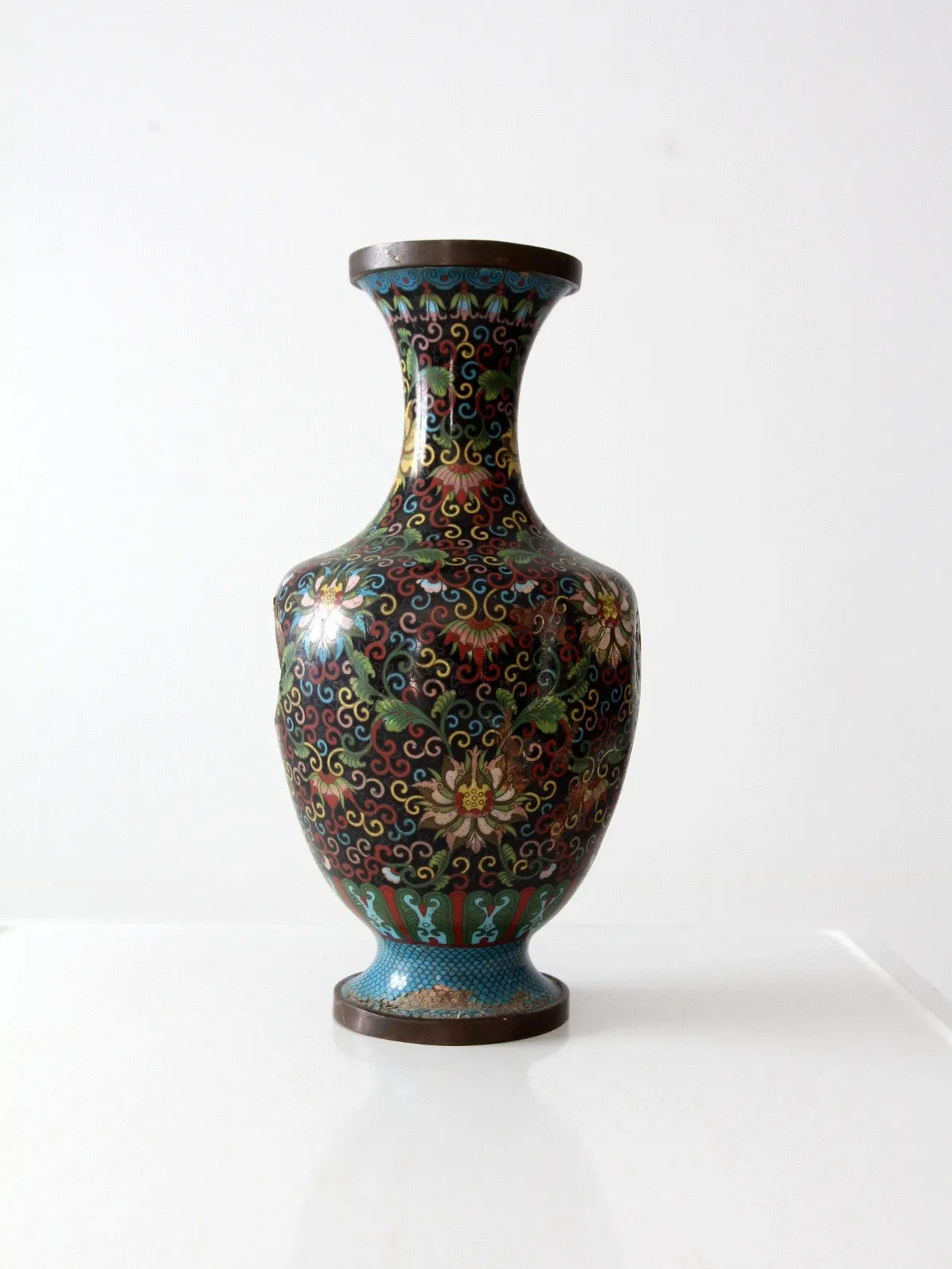 antique Chinese cloisonne vase