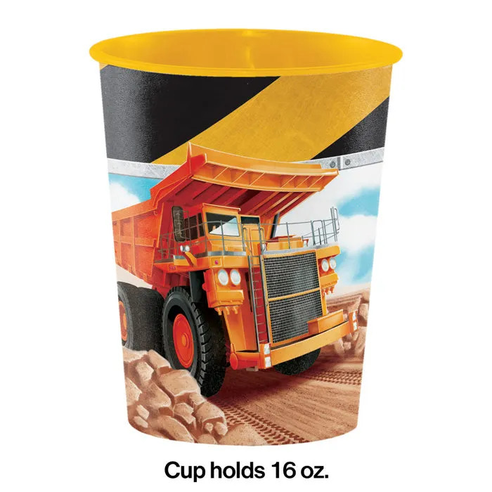 Big Dig Construction Plastic Keepsake Cup 16 Oz