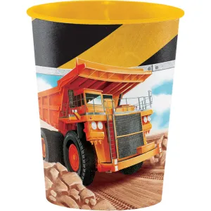 Big Dig Construction Plastic Keepsake Cup 16 Oz