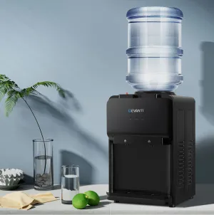 Black Bench Top Water Cooler with Dual Taps - Devanti