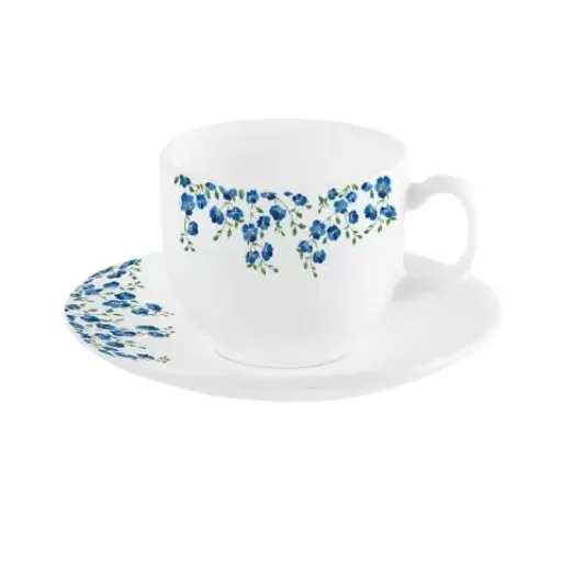 Blooming Garden  Cup & Saucer Set, 6 Pcs