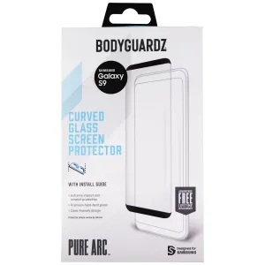 BodyGuardz Pure Arc Curved Glass Screen Protector for Samsung Galaxy S9 - Clear