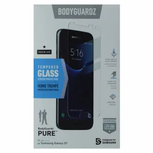 BodyGuardz Pure Tempered Glass Screen Protector for Samsung Galaxy S7 - Clear