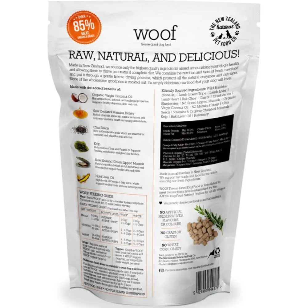 'BUNDLE DEAL': WOOF Wild Brushtail Freeze Dried Raw Dog Food