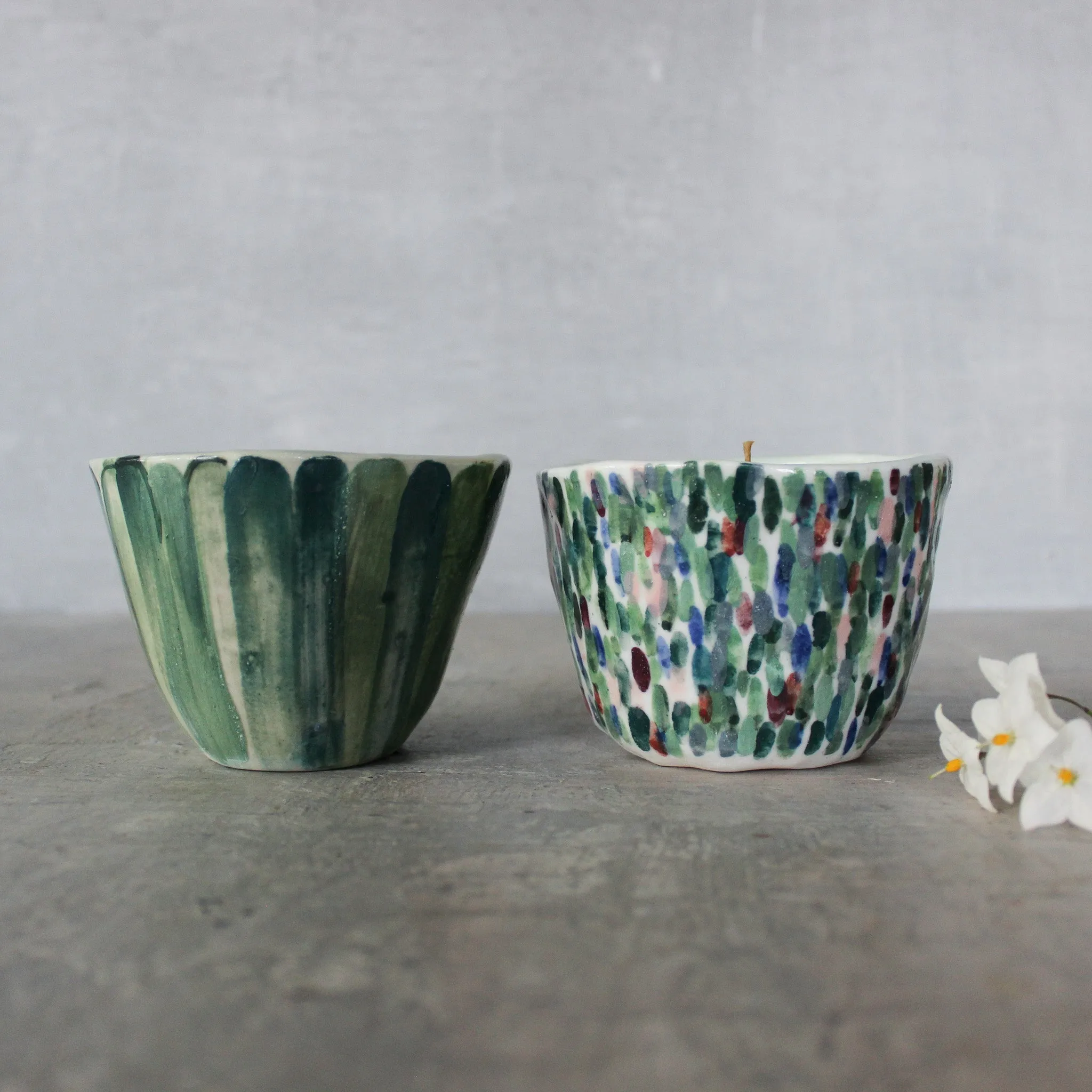 Ceramic Candle Cups