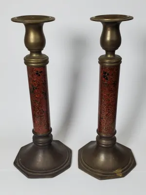 Cloisonne Candlesticks