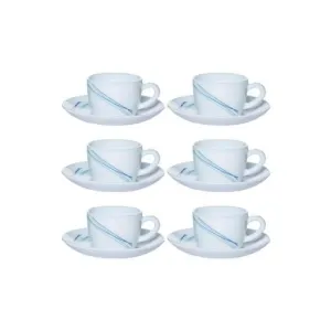 Cool Lines  Cup & Saucer Set, 6 Pcs