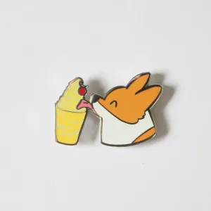 Corgi Pineapple Dole Whip Enamel Pin | Exclusive