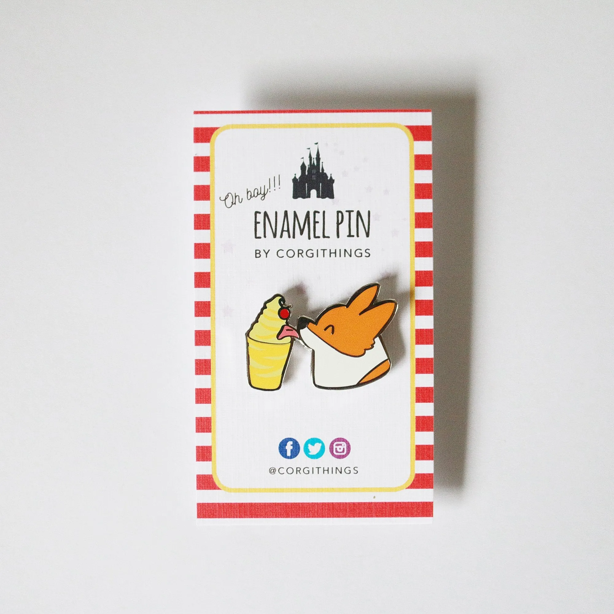 Corgi Pineapple Dole Whip Enamel Pin | Exclusive