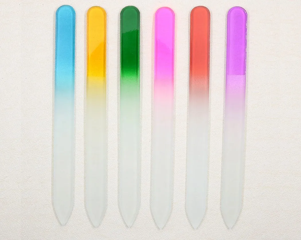 Crystal Glass Nail Files 5 Pieces Fingernail Files