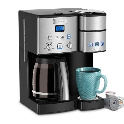 Cuisinart Coffee Center 12 Cup Coffeemaker and Single-Serve Brewer - Stainless Steel - SS-15TGP1