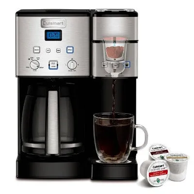 Cuisinart Coffee Center 12 Cup Coffeemaker and Single-Serve Brewer - Stainless Steel - SS-15TGP1