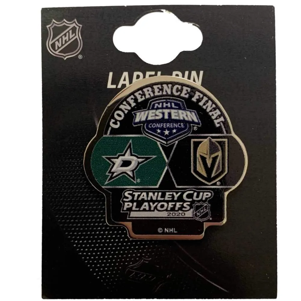 Dallas Stars Las Vegas Golden Knights 2020 NHL Western Conf. Final Dueling Pin