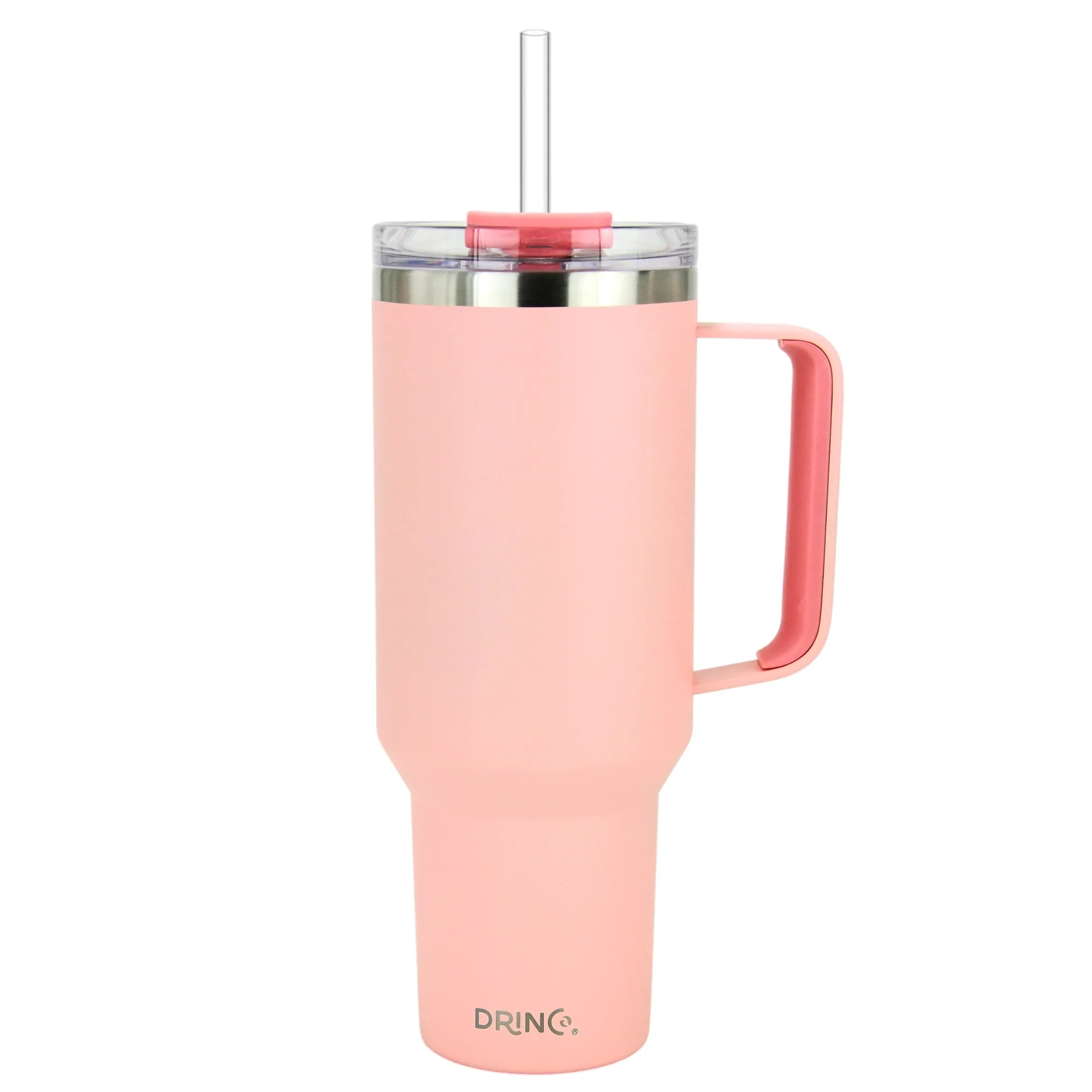 DRINCO® 40oz BugSur Tumbler with Handle - Peach