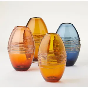 Elegance Series Bouy Vase Blown Glass Vases by Jake Pfeifer of Hot Glass Alley