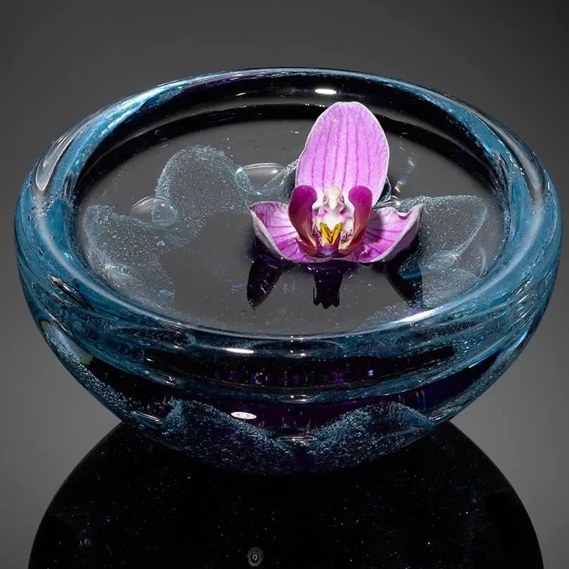 Foil Swedish Purple Bowl, by Jake Pfeifer of Hot Glass Alley