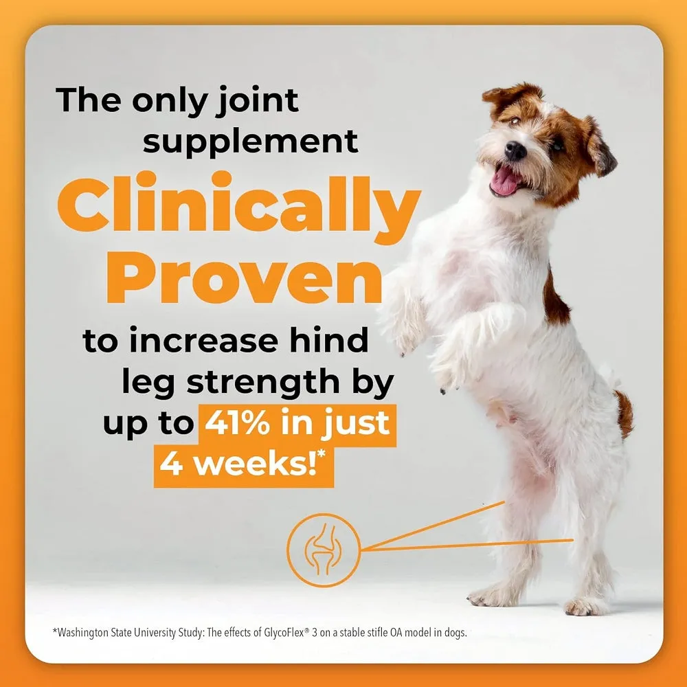 GlycoFlex Plus Hip and Joint Supplement for Medium and Large Dogs - Peanut Butter Recipe