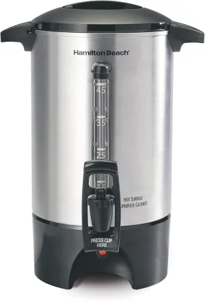 Hamilton Beach 40519 45 Cup Stainless Steel Coffee Urn