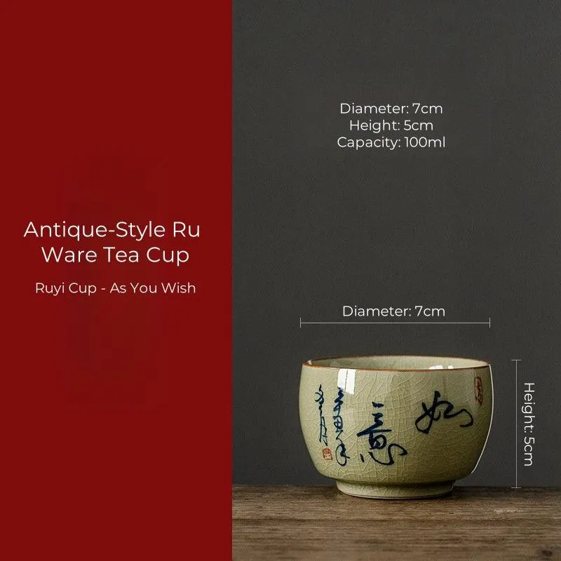 Hand-Painted Ceramic Tea Cup – Traditional Elegance