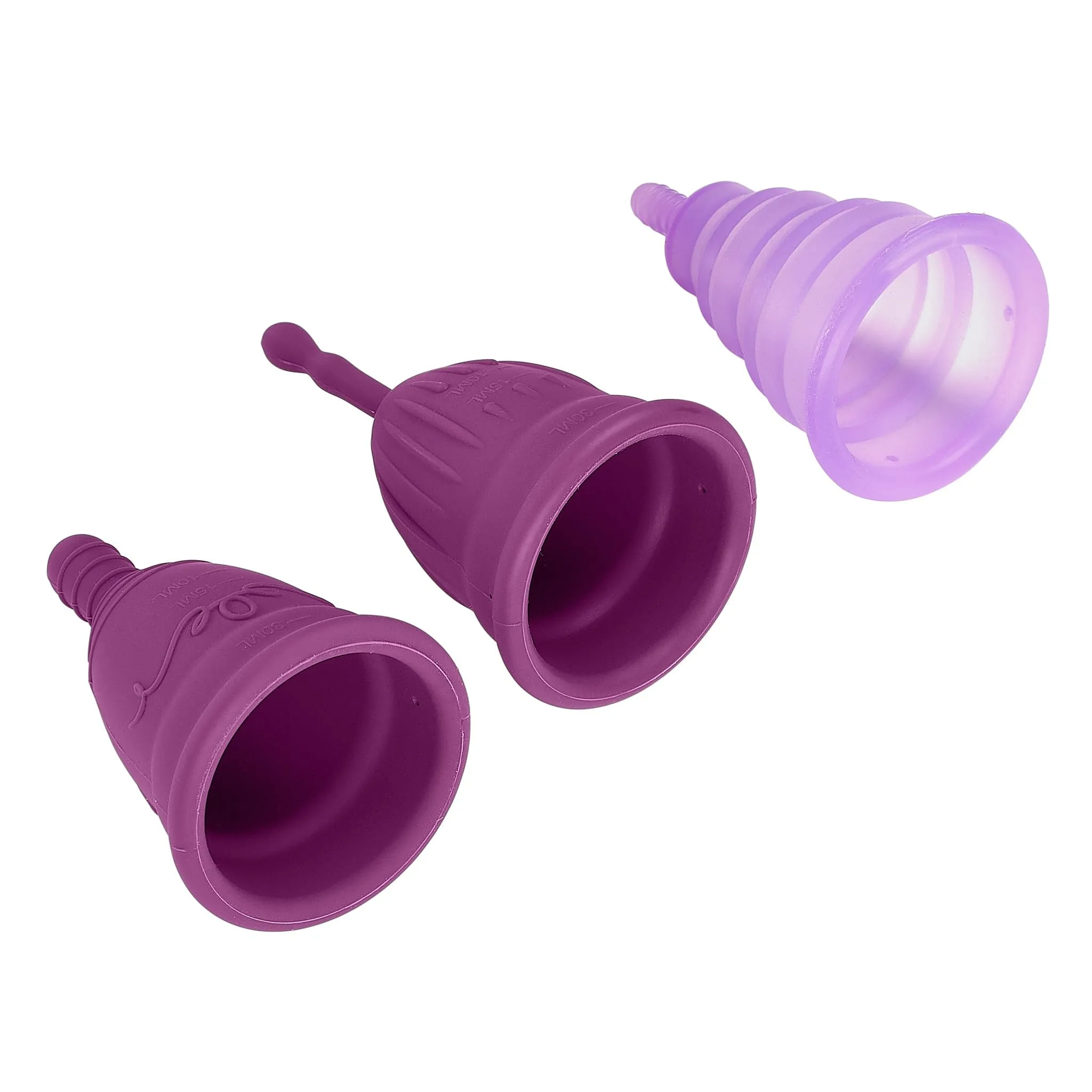 Health and Wellness Reusable Menstrual Cups - Set Of 3