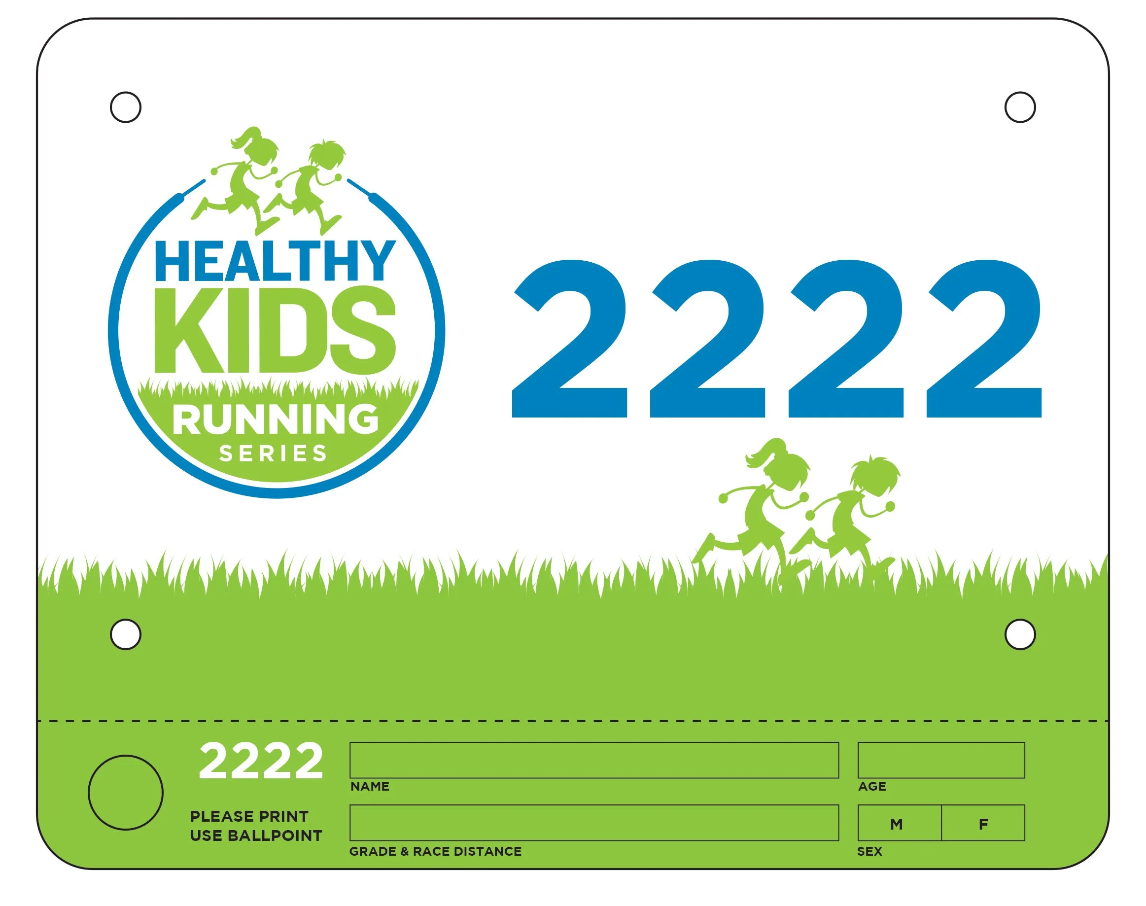 Healthy Kids Race Bib