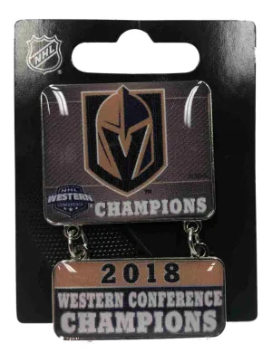 Las Vegas Golden Knights 2018 NHL Western Conference Champions Dangler Pin