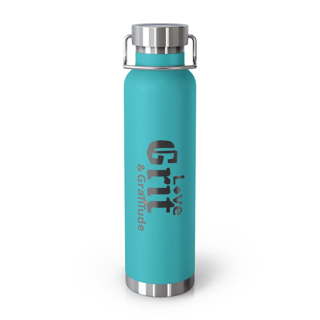 LG&G 22oz Vacuum Insulated Bottle Black Logo