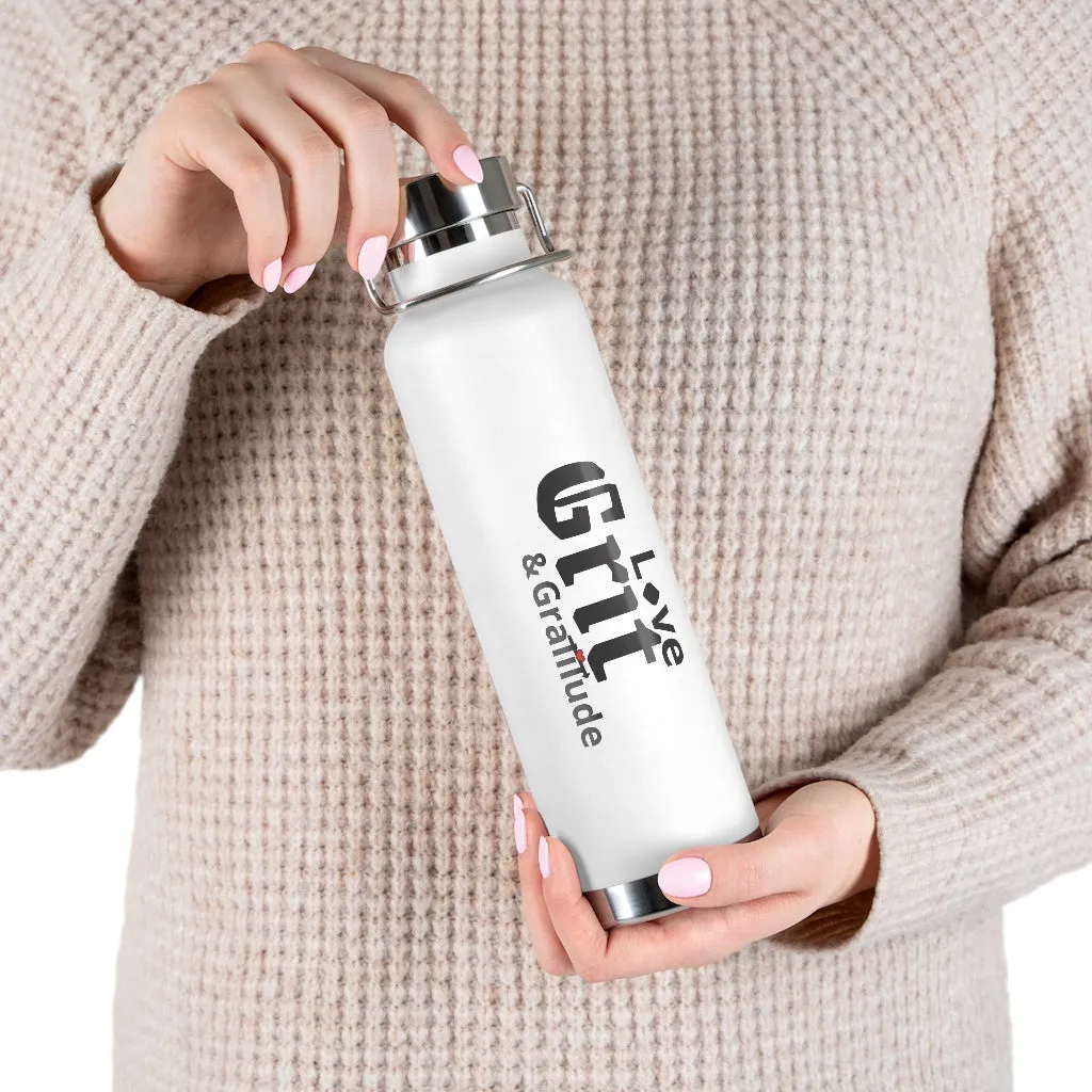 LG&G 22oz Vacuum Insulated Bottle Black Logo