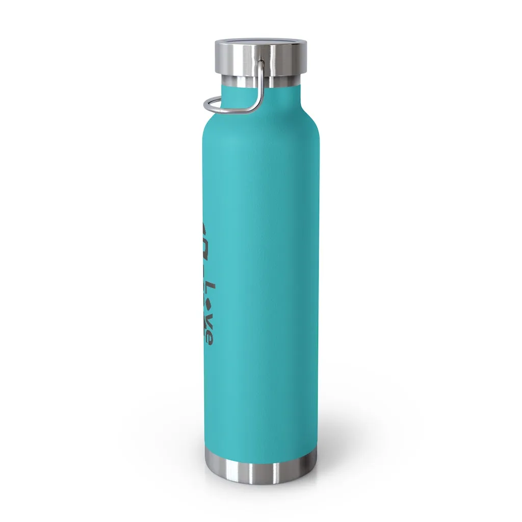 LG&G 22oz Vacuum Insulated Bottle Black Logo