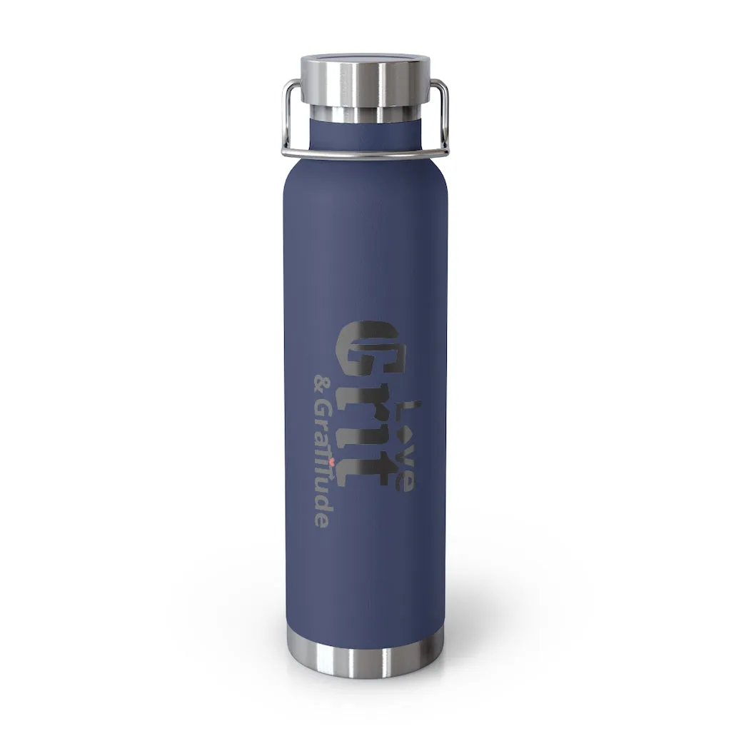 LG&G 22oz Vacuum Insulated Bottle Black Logo