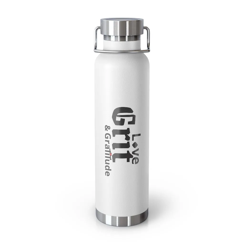 LG&G 22oz Vacuum Insulated Bottle Black Logo