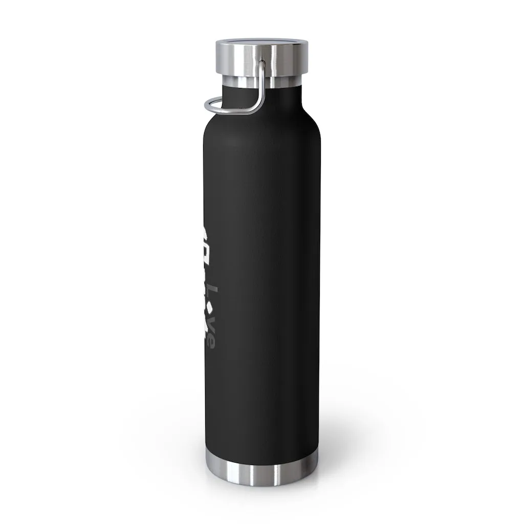 LG&G 22oz Vacuum Insulated Bottle White&Black Logo