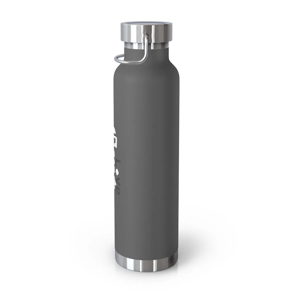 LG&G 22oz Vacuum Insulated Bottle White&Black Logo