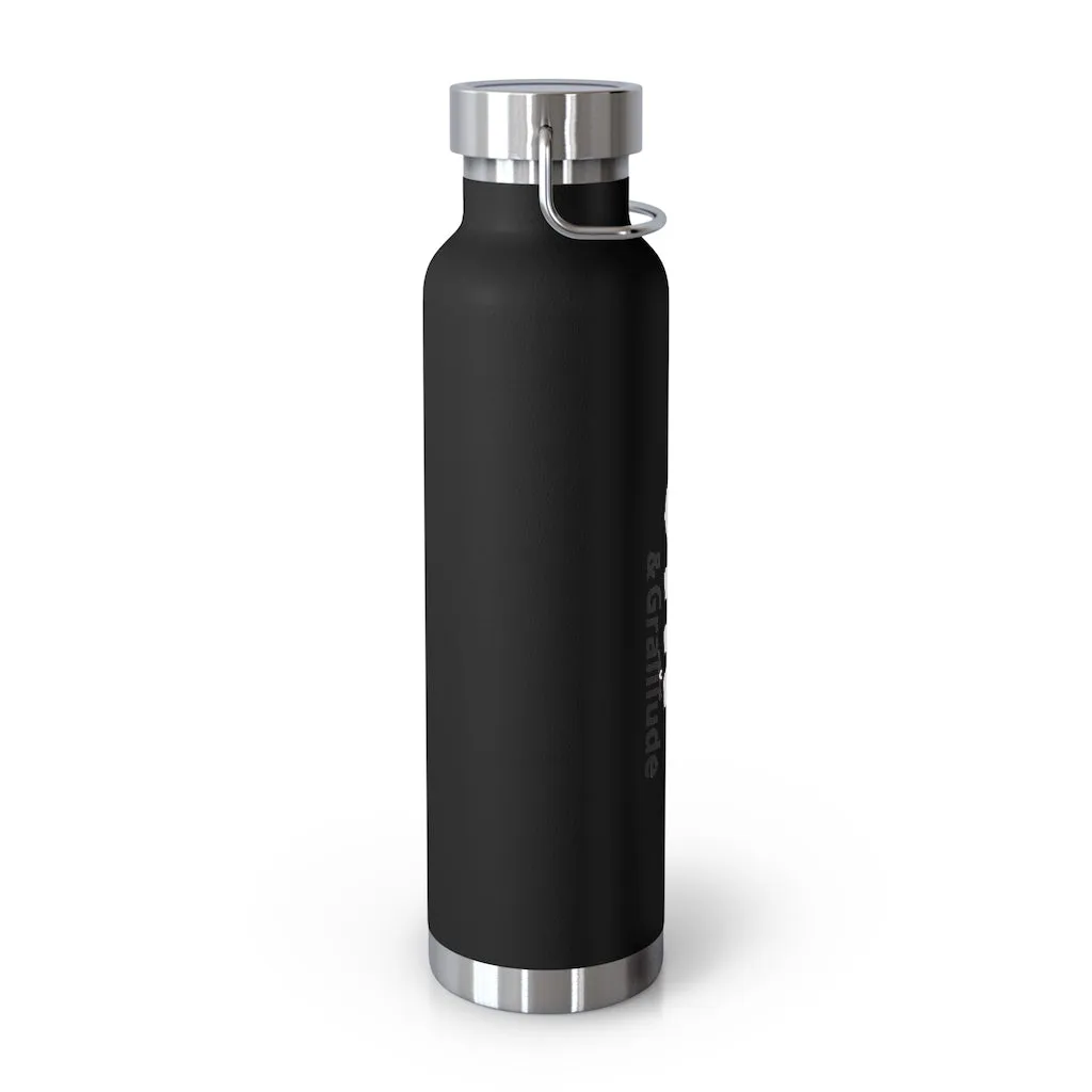 LG&G 22oz Vacuum Insulated Bottle White&Black Logo