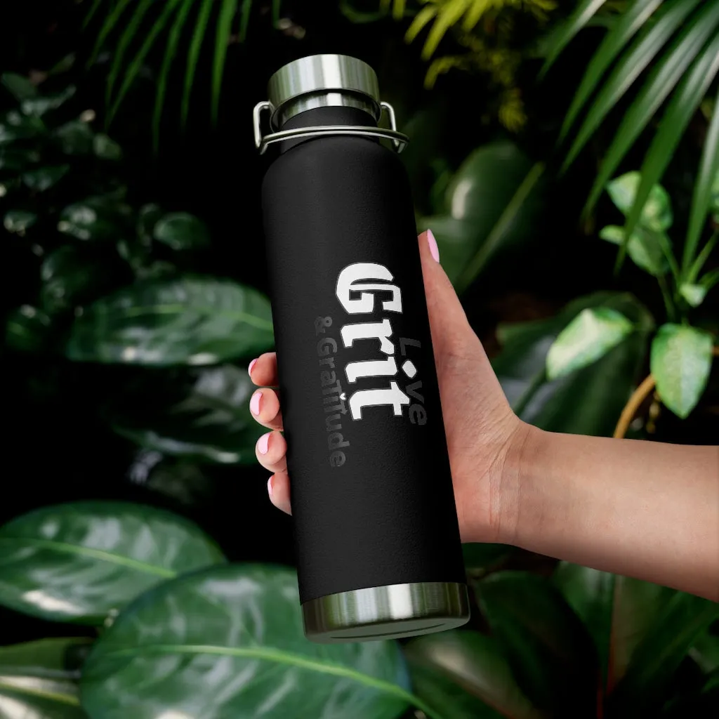 LG&G 22oz Vacuum Insulated Bottle White&Black Logo