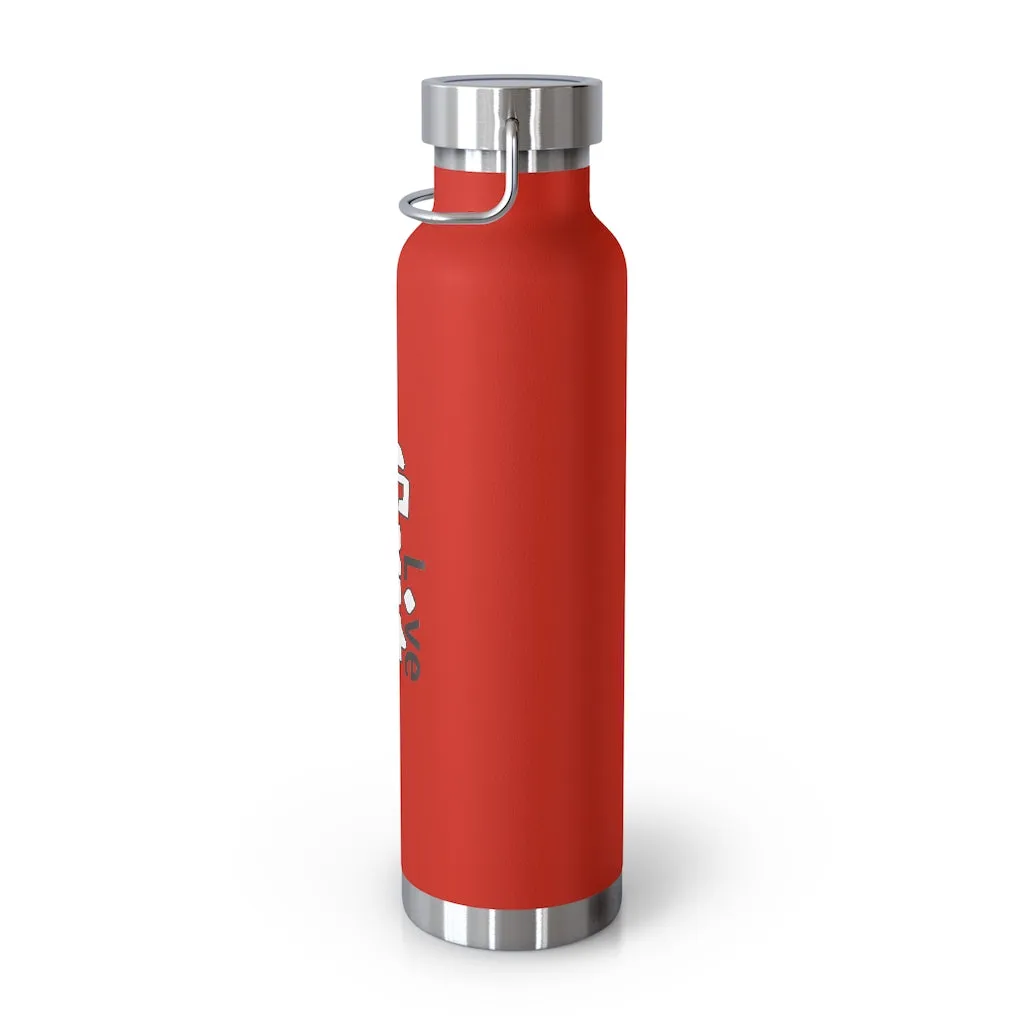 LG&G 22oz Vacuum Insulated Bottle White&Black Logo