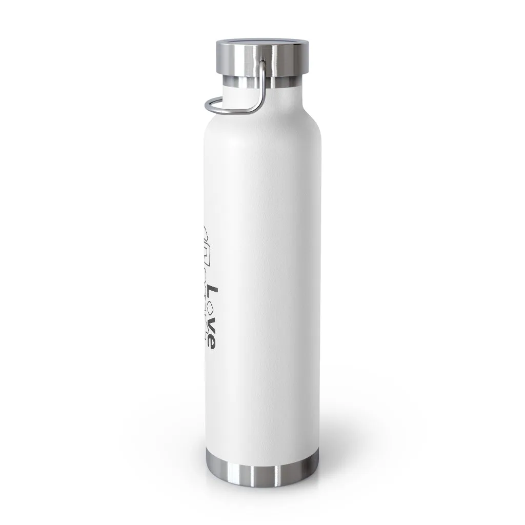 LG&G 22oz Vacuum Insulated Bottle White&Black Logo