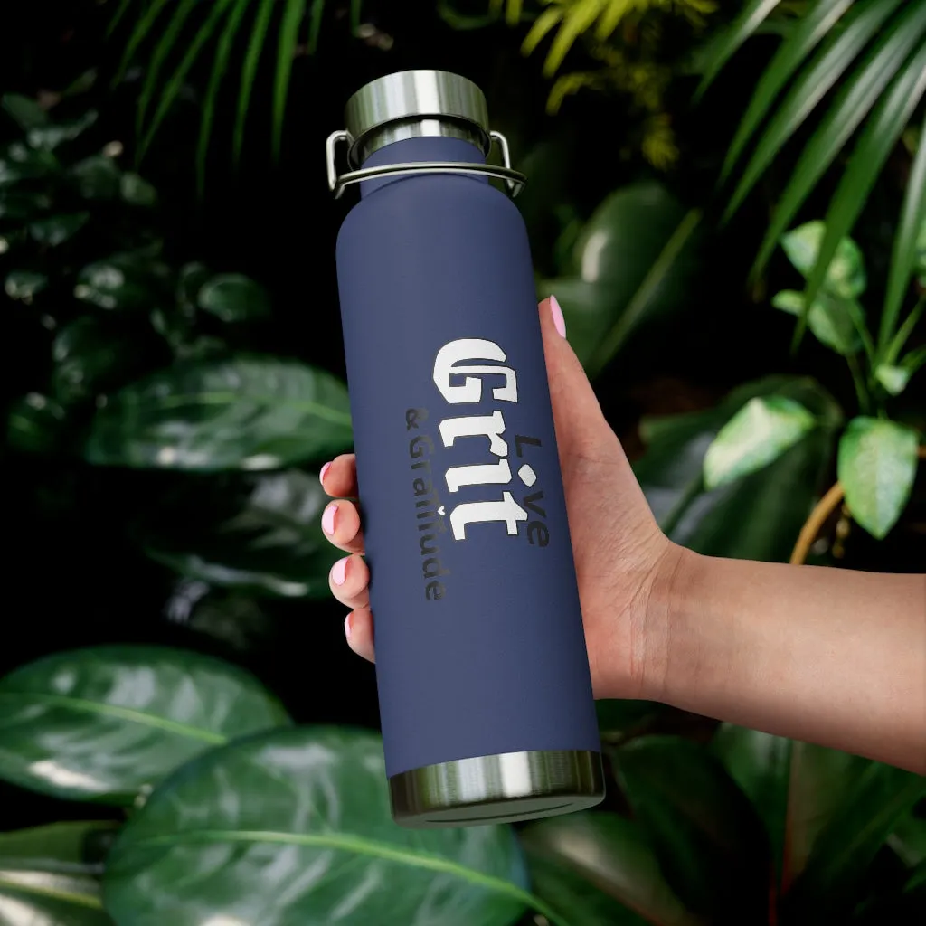 LG&G 22oz Vacuum Insulated Bottle White&Black Logo