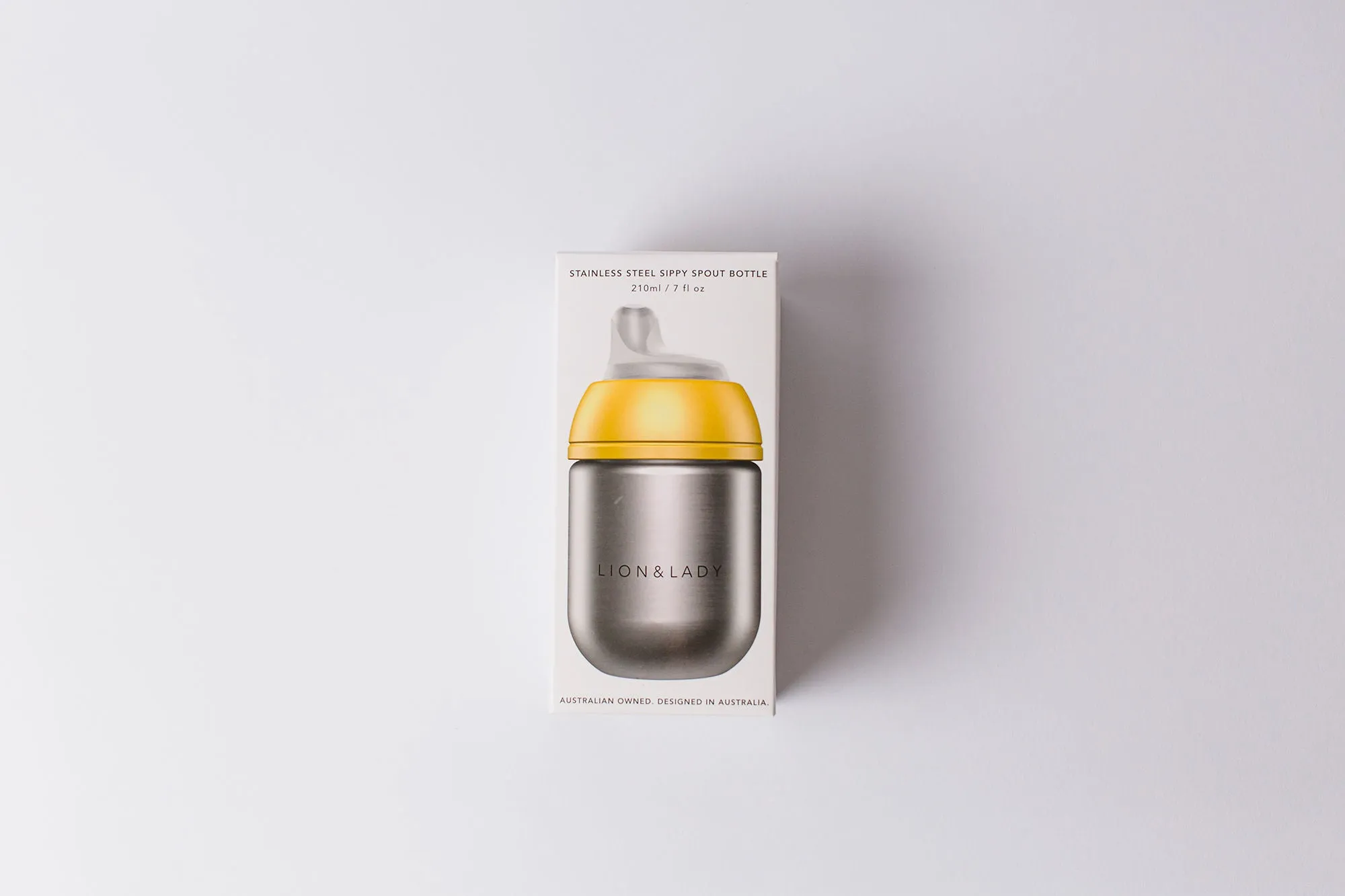 Lion & Lady Stainless Steel Sippy Cup - Yellow