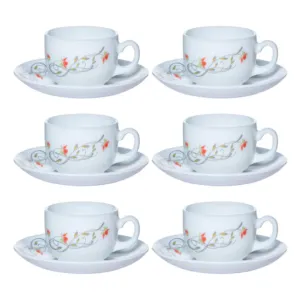 Magical Swirl Cup & Saucer Set, 6 Pcs