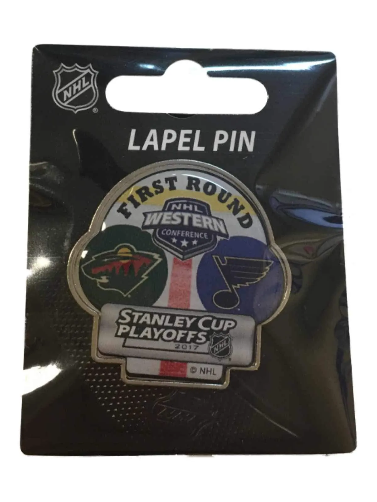 Minnesota Wild St. Louis Blues 2017 Stanley Cup Playoffs First Round Dueling Pin