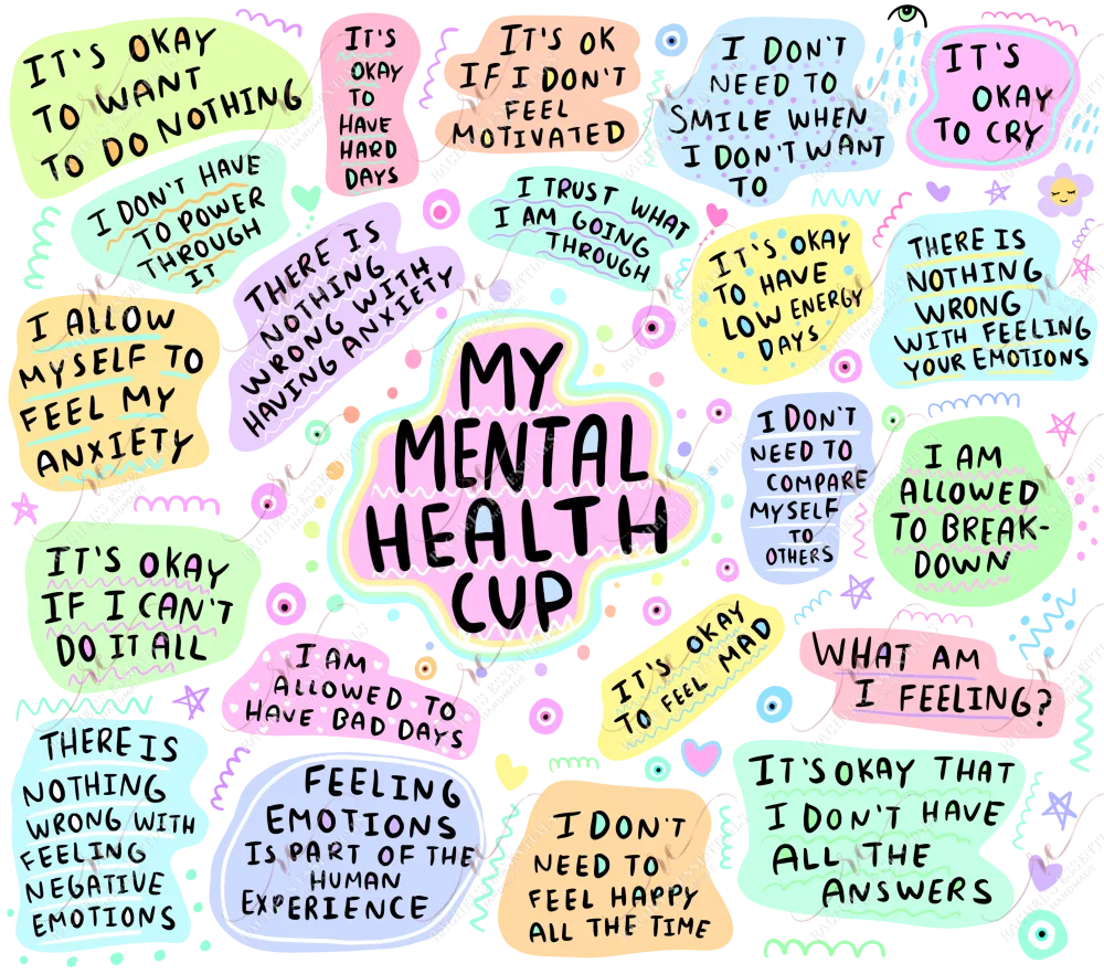 My Mental Health Cup- vinyl wrap