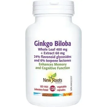 New roots - ginkgo biloba 60 mg memory