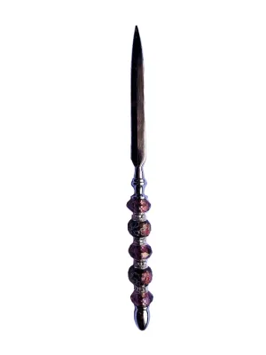 Plum Cloisonne Letter Opener