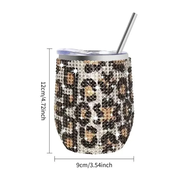 Pre Order:  Rhinestones Stainless Steel Cup